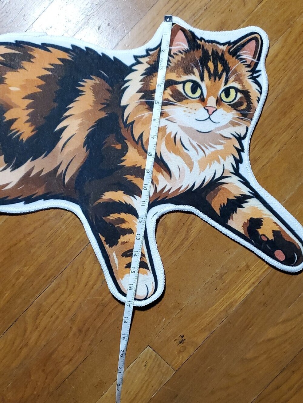 Decorative Cat Mat - Orange & Black Calico Design - Picture 5 of 10